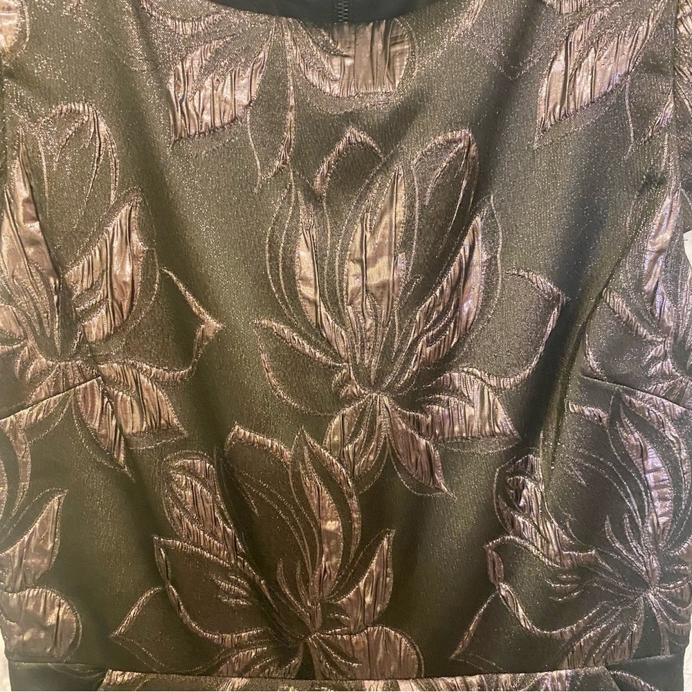 Alice + Olivia Trudy Dress Metallic Shimmer Fit & flare 6 Cocktail Party - Picture 7 of 9